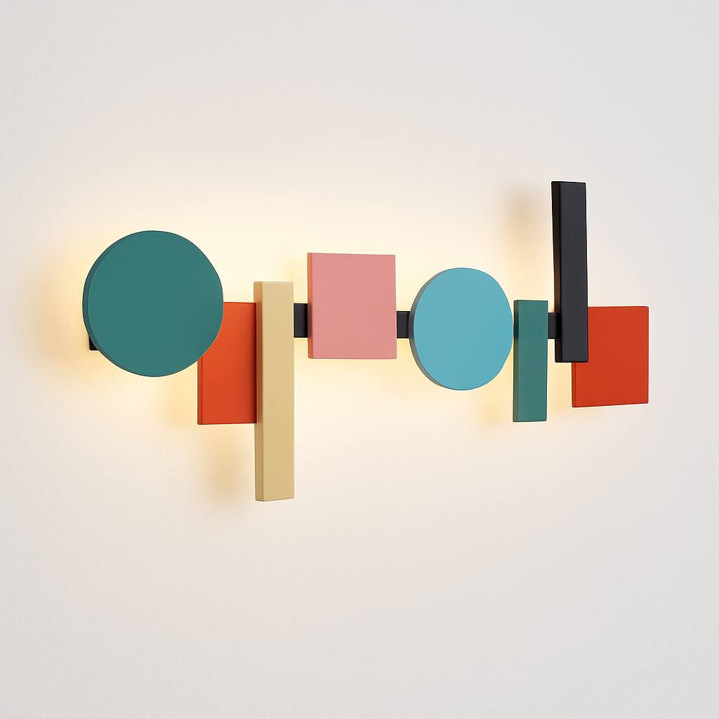 Applique LED design nordique colorée - vue 3 sur 8