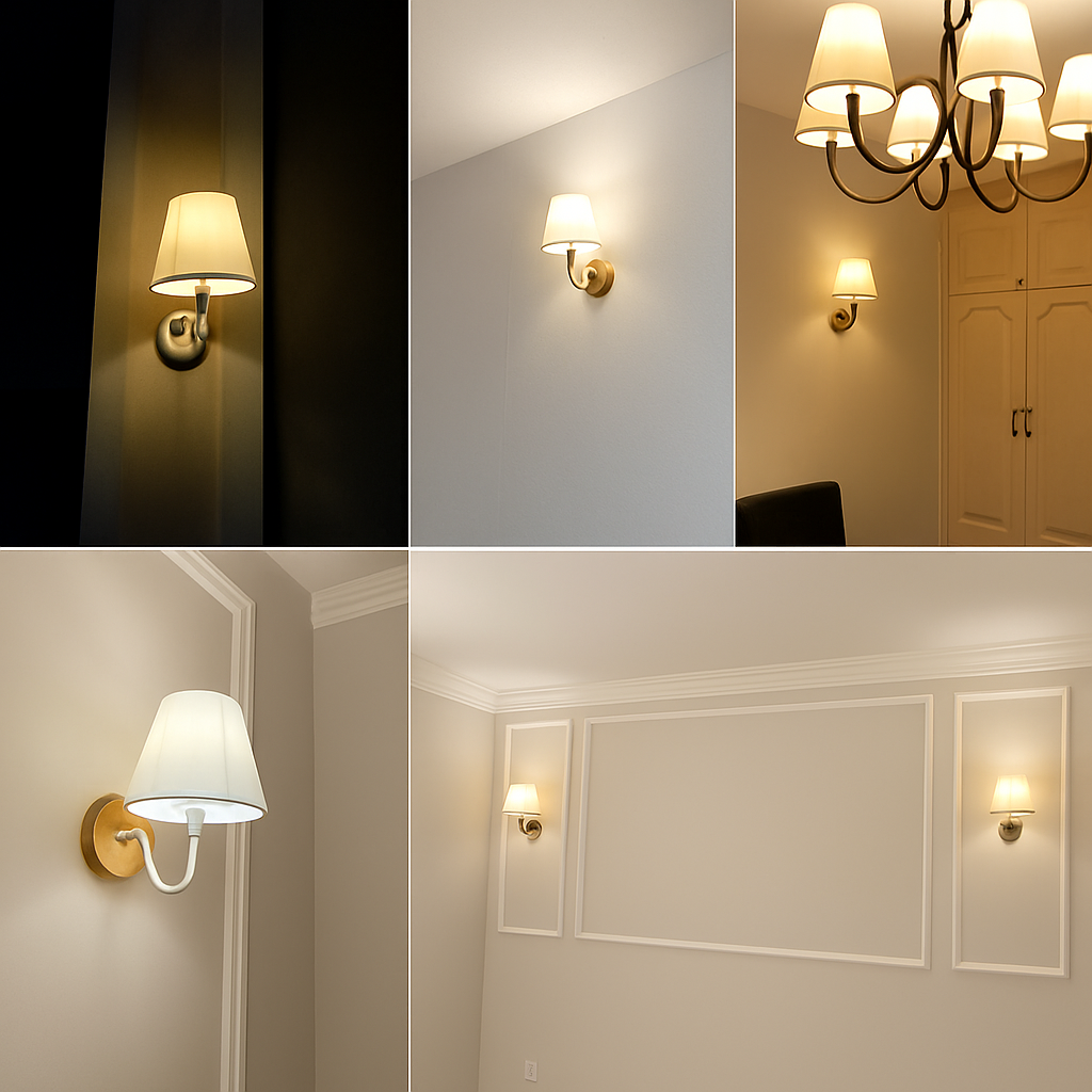 applique led moderne tissu murale - vue 4 sur 17