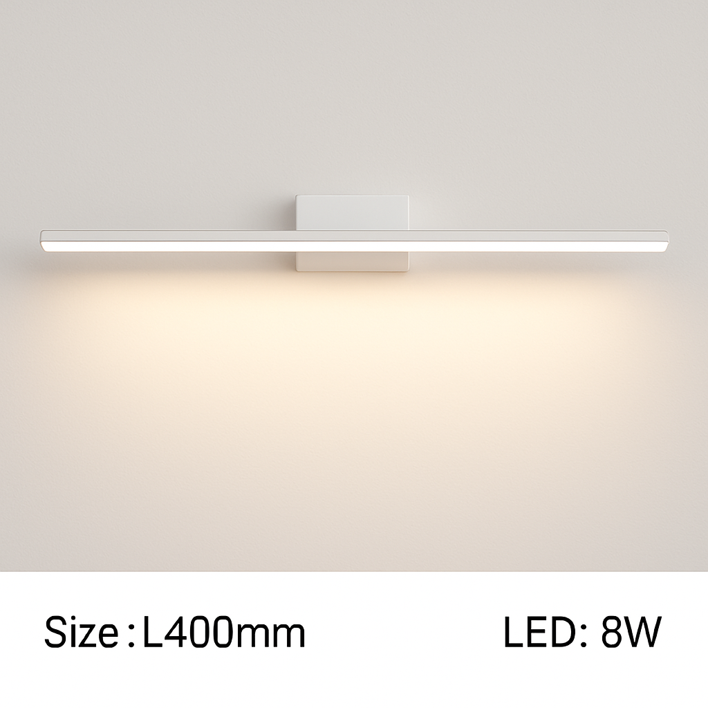 Applique miroir salle de bain à LED rectangulaire Cabinet - vue 18 sur 19