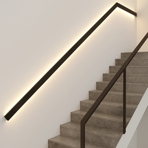 applique murale à accoudoir long montée en surface éclairage simple décoratif