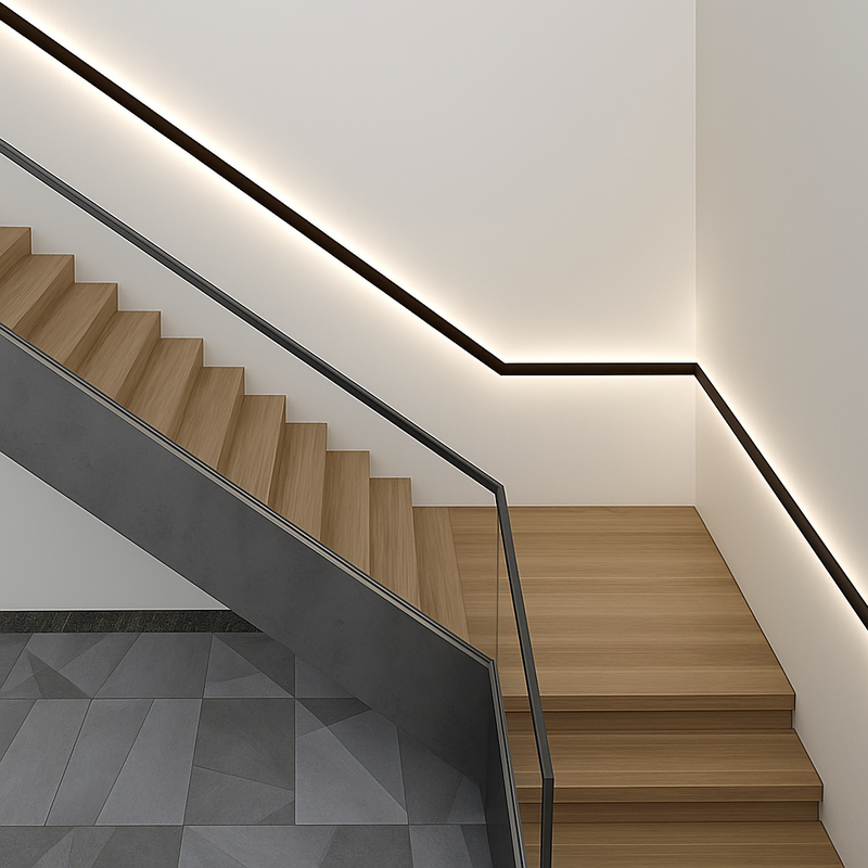 applique murale à accoudoir long montée en surface éclairage simple décoratif