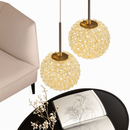 applique murale artistique en cristal de luxe style français pour intérieur élégant