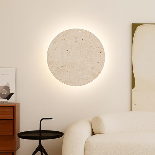 applique murale artistique en pierre naturelle pour luminaires d'ambiance - vue 5 sur 21
