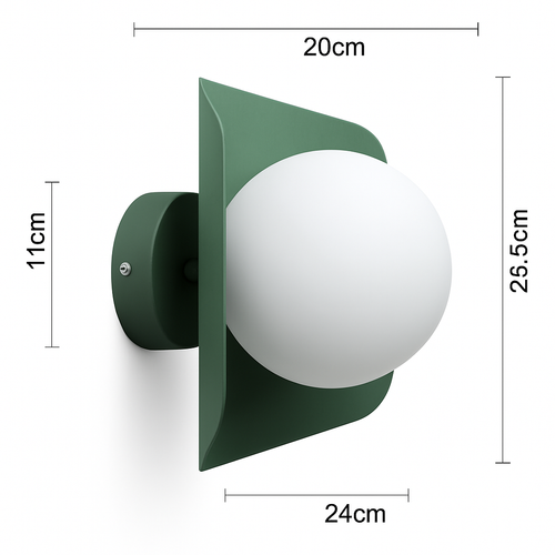 Applique murale avec boule blanche Morden Minimalist à LED (de couleurs) - vue 7 sur 6
