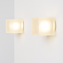 Minimalist nordic designer glass square wall light