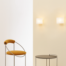 Minimalist nordic designer glass square wall light