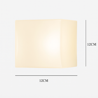 Minimalist nordic designer glass square wall light