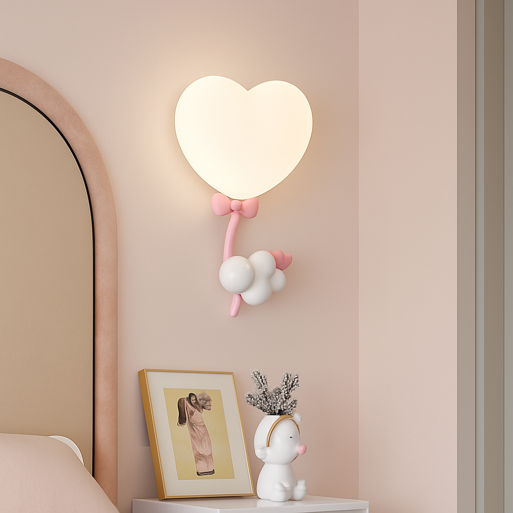 applique murale créatives pour enfants en forme de couronne et cœur - vue 7 sur 12