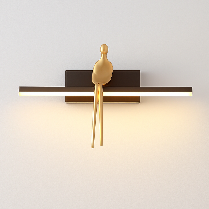 applique murale de luxe en cuivre design minimaliste haut de gamme