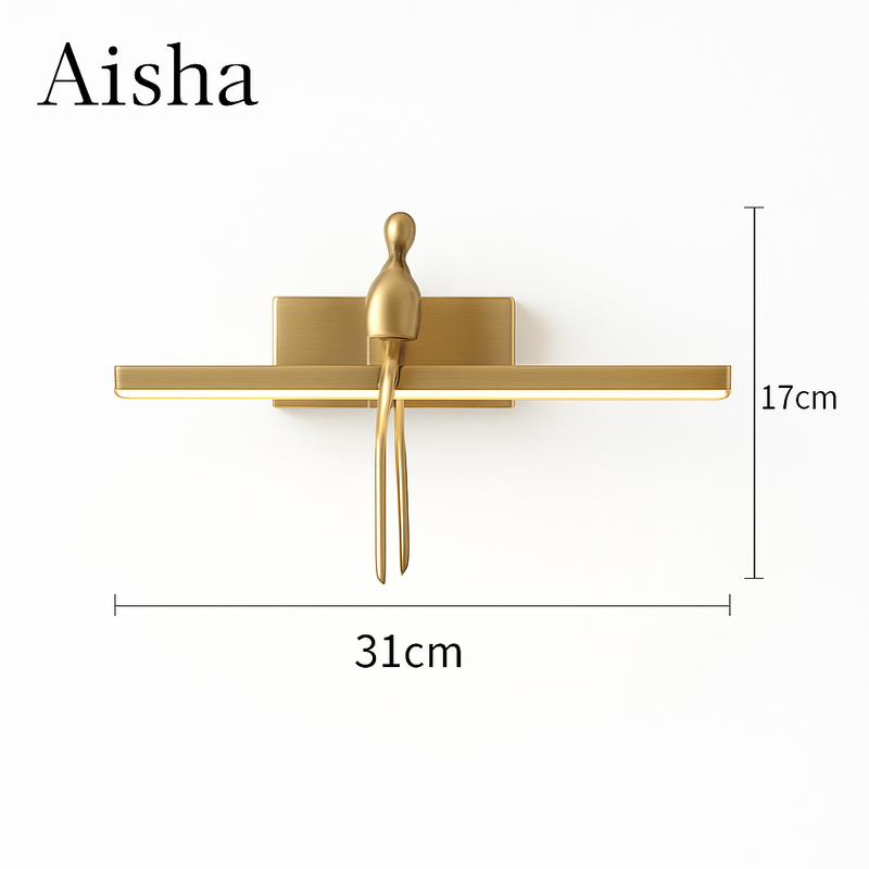 applique murale de luxe en cuivre design minimaliste haut de gamme