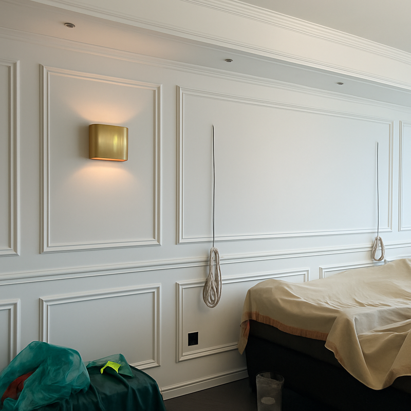 Applique murale de luxe en cuivre lampe de couloir d'hôtel moderne pour salon chambre lampes de chevet lumière de fond applique murale LED lumières