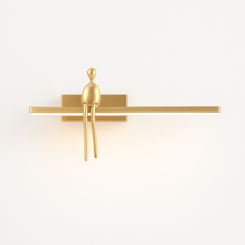 applique murale de luxe en cuivre style minimaliste italien