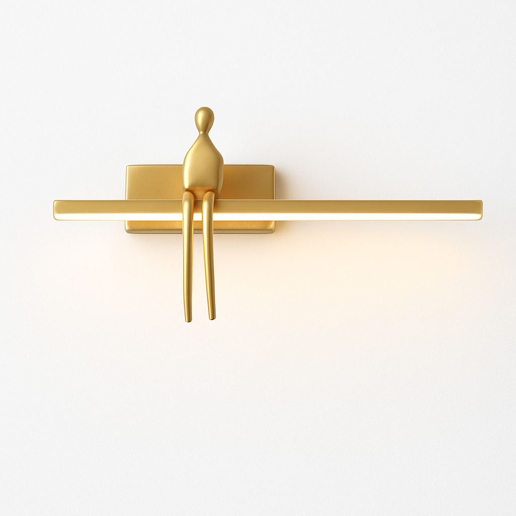 applique murale de luxe en cuivre style minimaliste italien - vue 6 sur 8