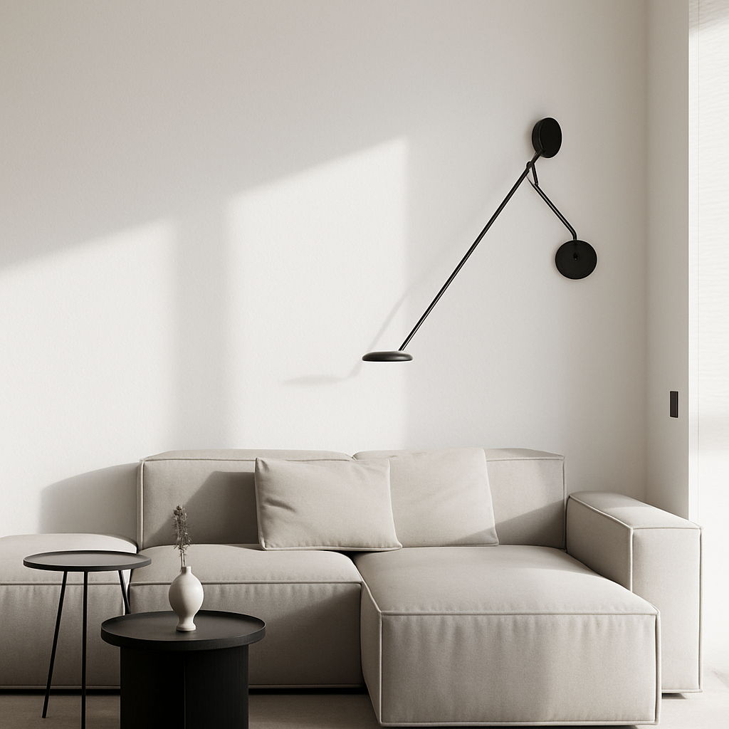 applique murale design avec bras pivotant réglable et poteau flexible - vue 4 sur 14