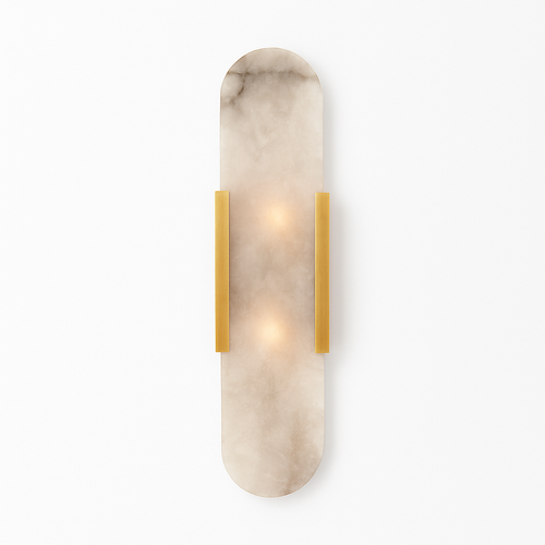 Applique murale design cylindrique effet marbre Aïda