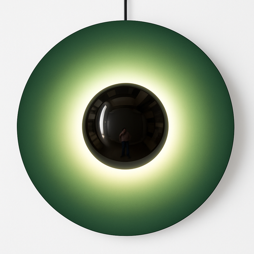 Applique murale design à LED en disque coloré métal style Porch Luxury