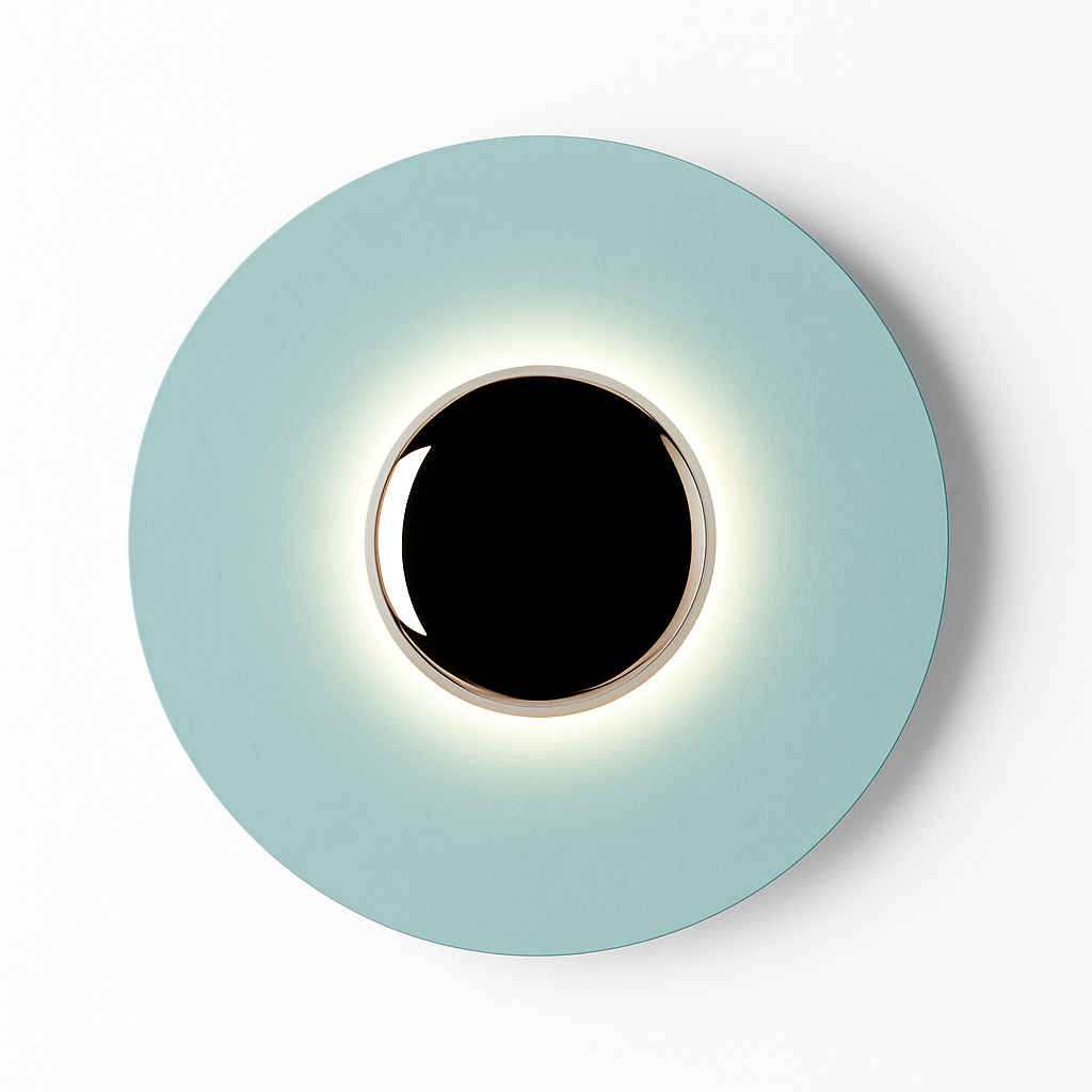 Applique murale design à LED en disque coloré métal style Porch Luxury - vue 4 sur 5
