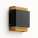 Applique murale design LED en métal doré Sconce