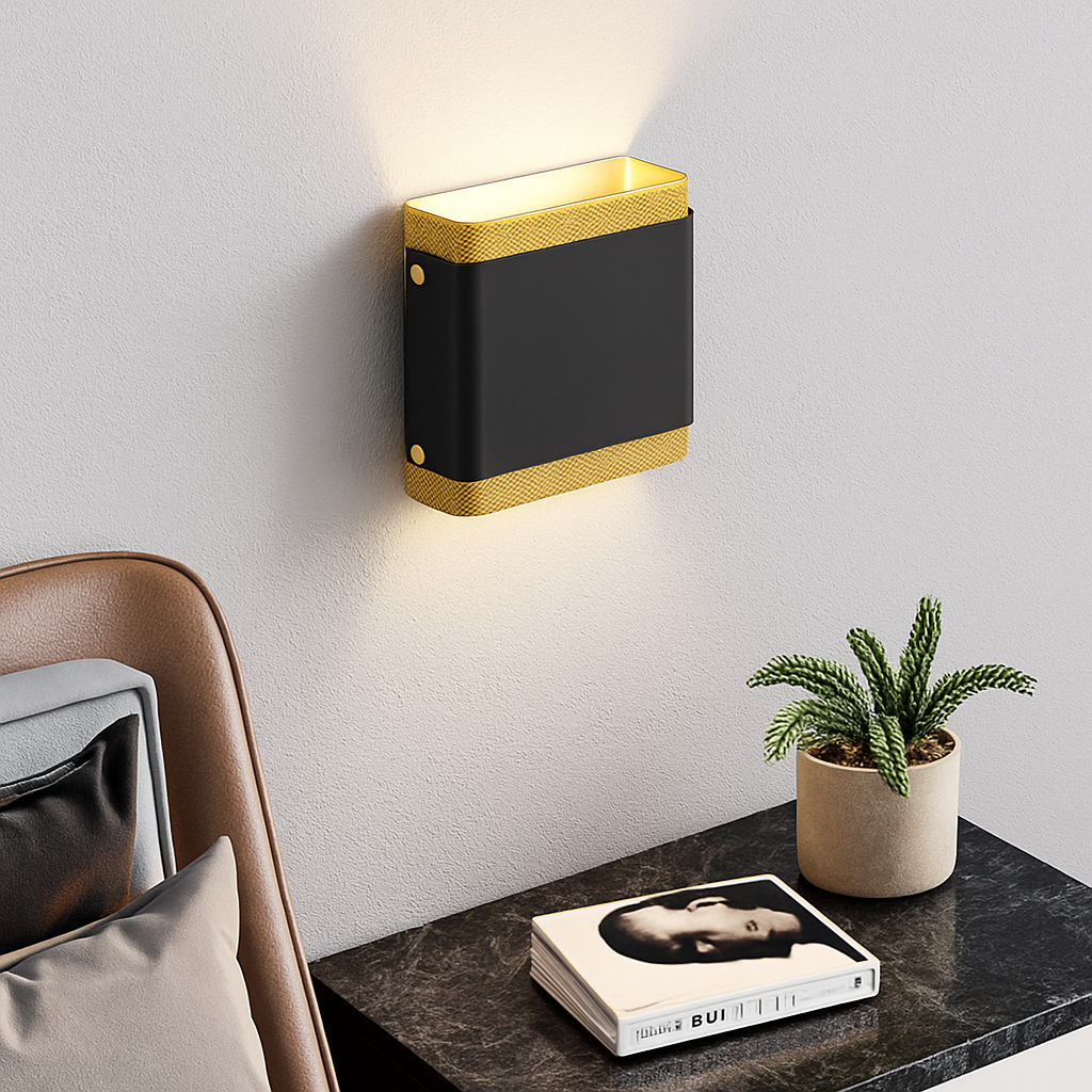 Applique murale design LED en métal doré Sconce - vue 4 sur 5