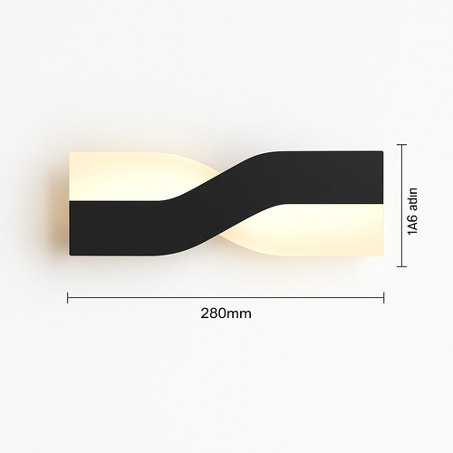 Applique murale design à LED en métal Loft Mirror