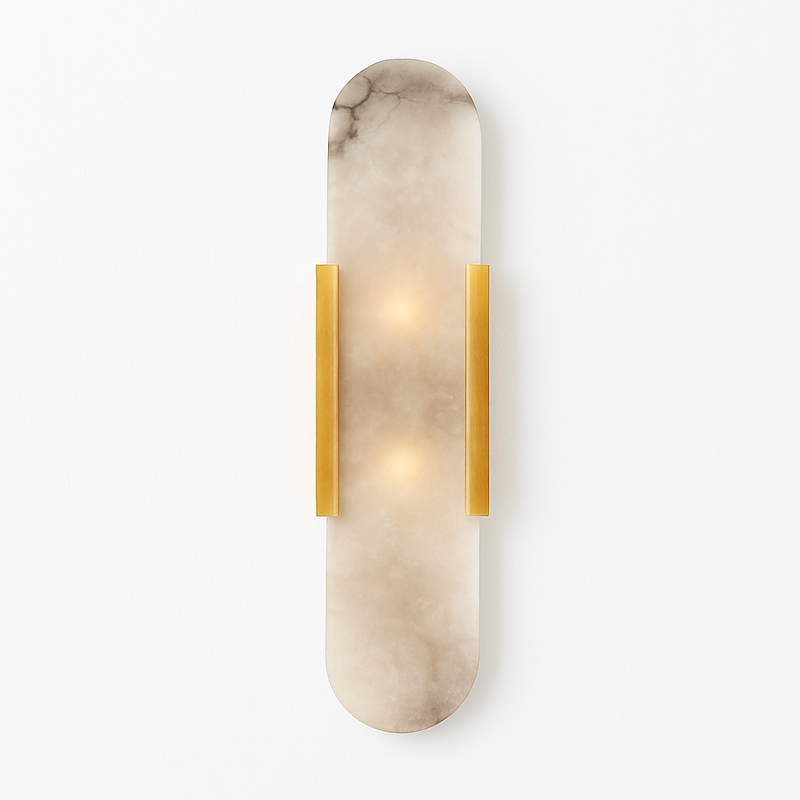 Applique murale design LED en marbre arrondi style Shining