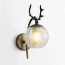 applique murale design moderne en forme de cerf en bois