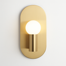 Minimalist gold wall light