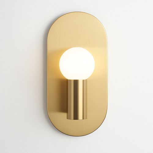 Minimalist gold wall light - vue 5 sur 6