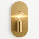 Minimalist gold wall light
