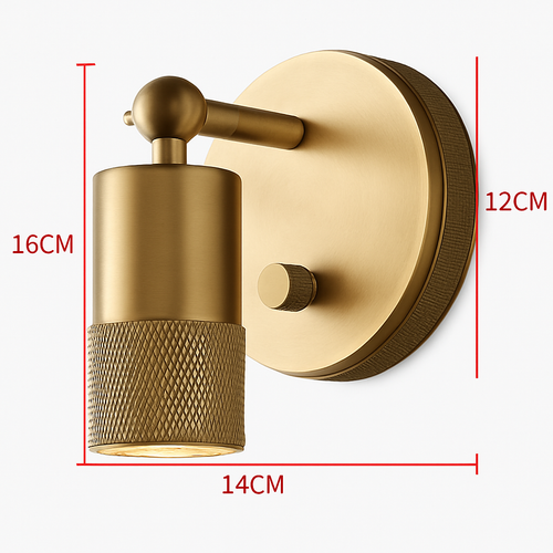 Minimalist adjustable aluminium wall light decorative - vue 7 sur 9