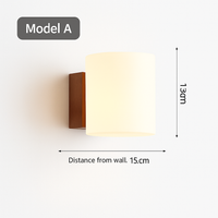applique murale en bois avec ampoule led pour intérieur