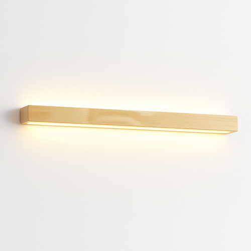 Minimalist solid wood wall light for interior decoration - vue 2 sur 9