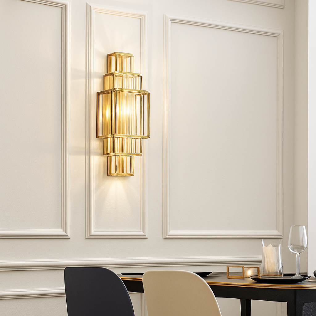 applique murale en cristal design pour décoration intérieure élégante - vue 4 sur 7