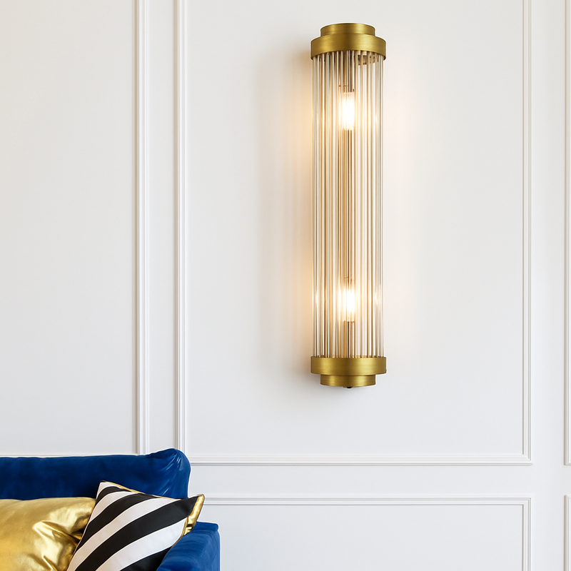 Applique murale en cristal modernes pour salon applique de chevet luminaires Luminaire chambre allée décoration verre or éclairage