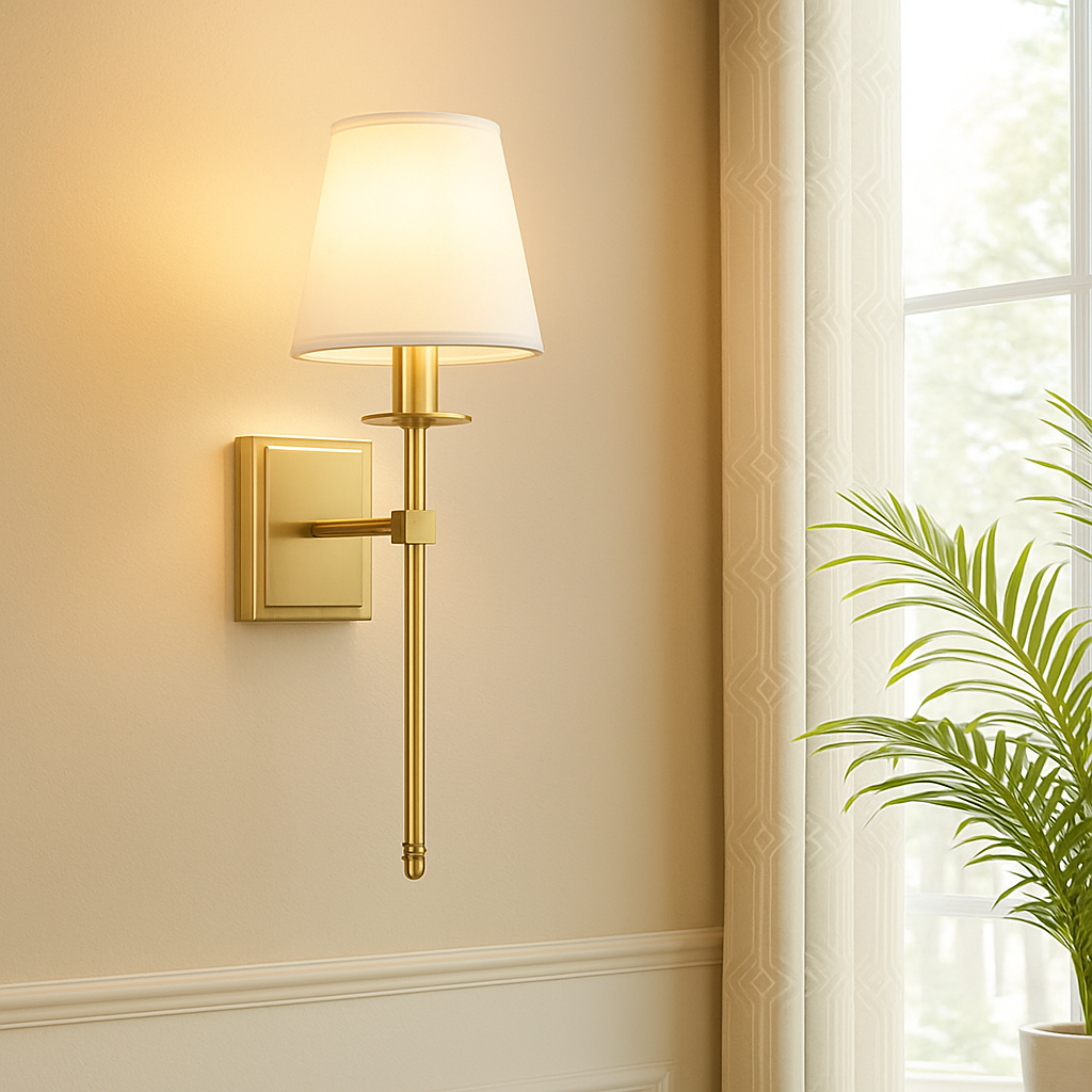 applique murale en cuivre doré pour décoration intérieure élégante - vue 3 sur 7