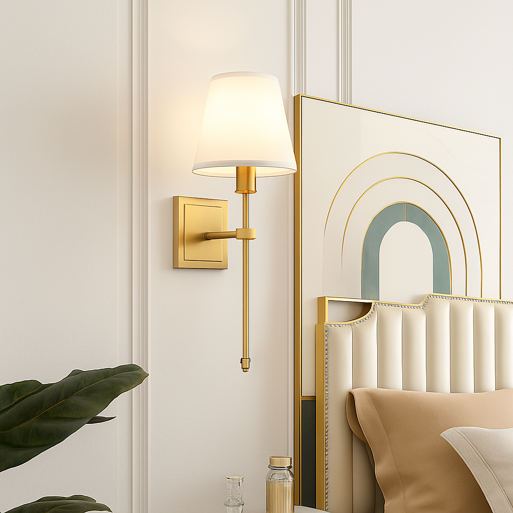 applique murale en cuivre doré pour décoration intérieure élégante - vue 5 sur 7