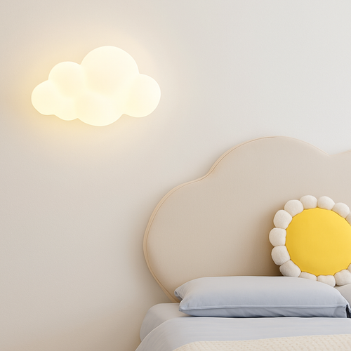 Applique murale en forme de nuage blanc pour chambre d'enfant - vue 5 sur 8