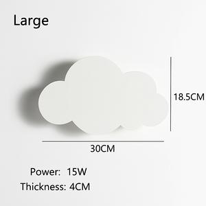 Cloud-shaped wall light for baby room