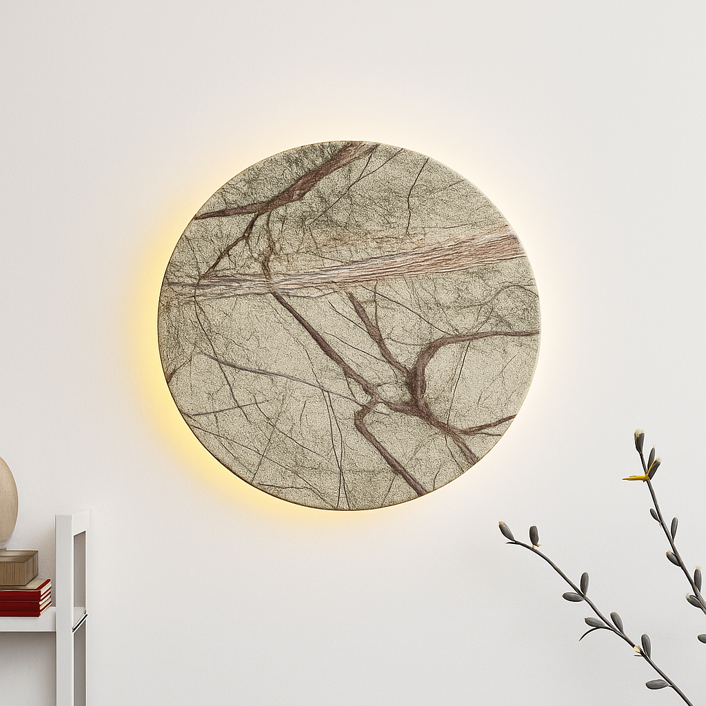 applique murale en marbre design pour décoration intérieure moderne - vue 2 sur 8