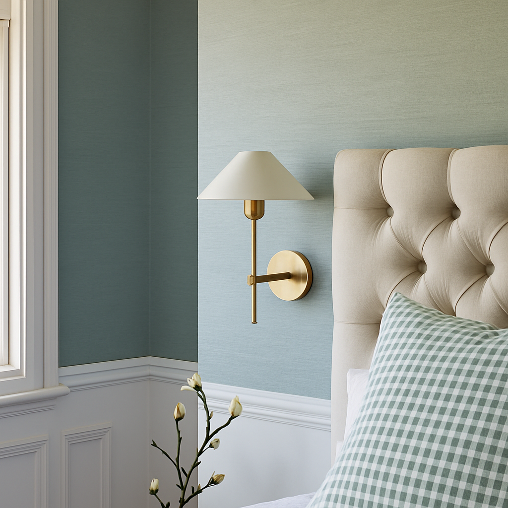 applique murale en tissu style américain design moderne pour éclairage intérieur - vue 4 sur 8
