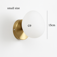 Minimalist nordic irregular glass wall light