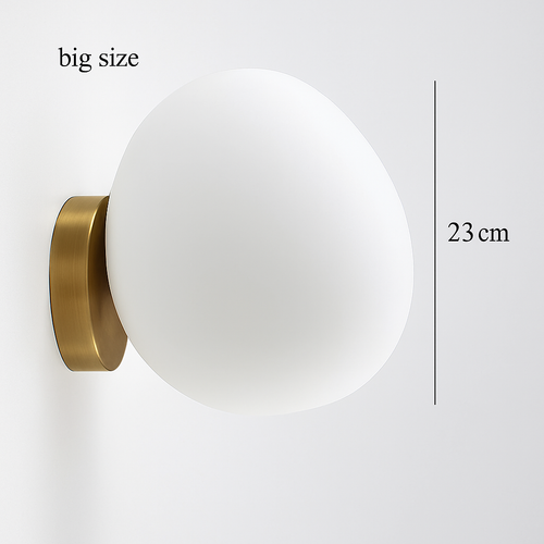 Minimalist nordic irregular glass wall light - vue 9 sur 8