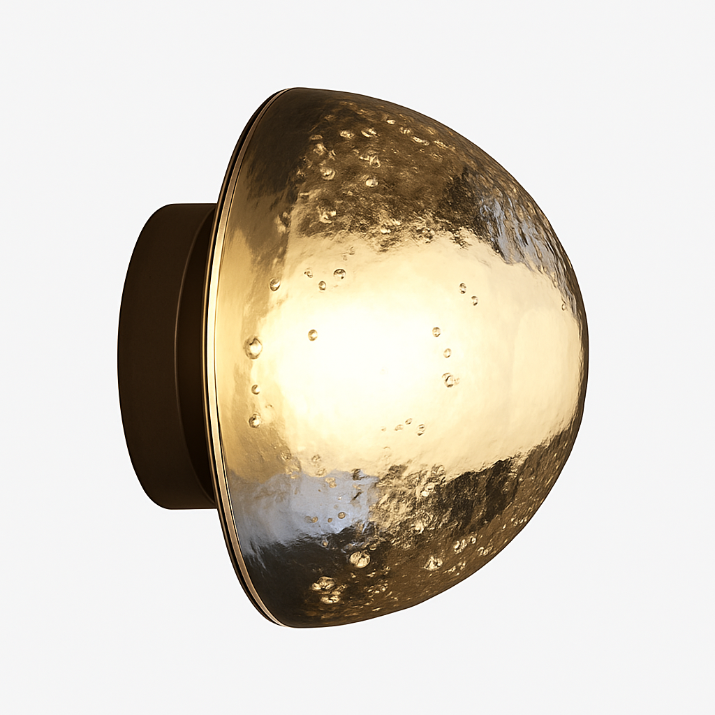 Applique murale extérieur demi-boule de cristal