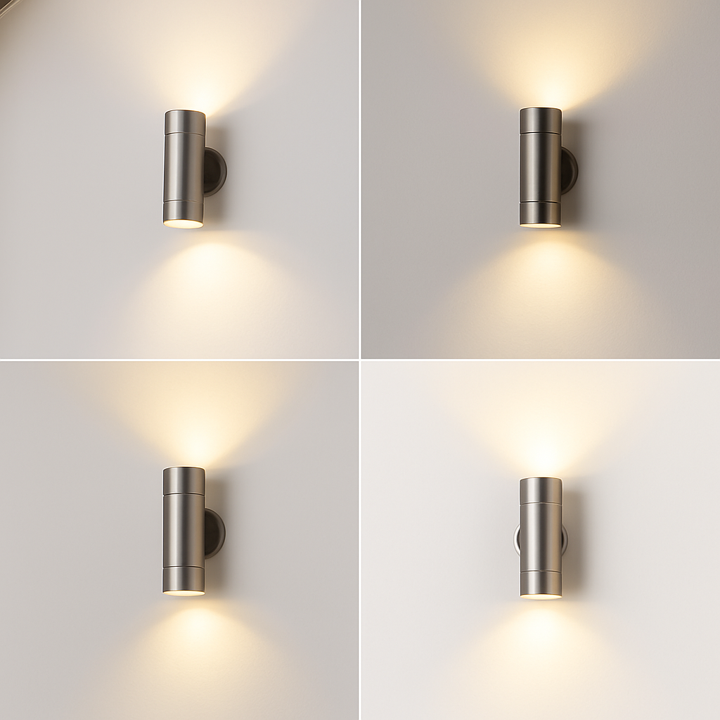 applique murale extérieure à led en acier inoxydable étanche à deux lumières - vue 6 sur 6