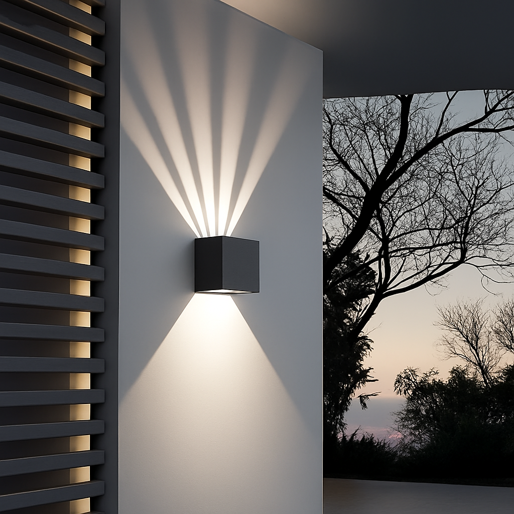 applique murale extérieure étanche angle réglable pour jardin et terrasse - vue 5 sur 5