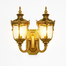 applique murale extérieure étanche double tête style européen rétro