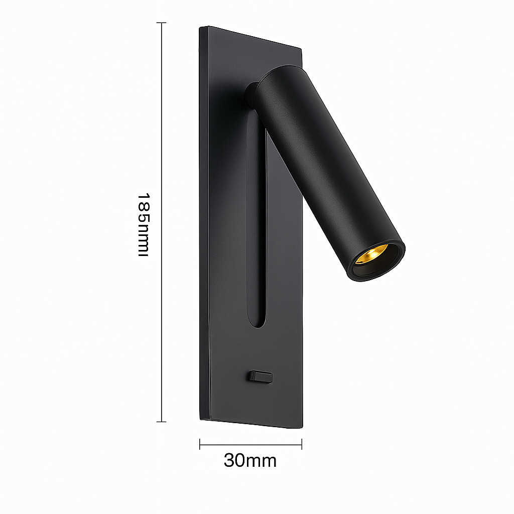Applique murale intérieure 110-240V 3W avec chargement USB - vue 9 sur 12