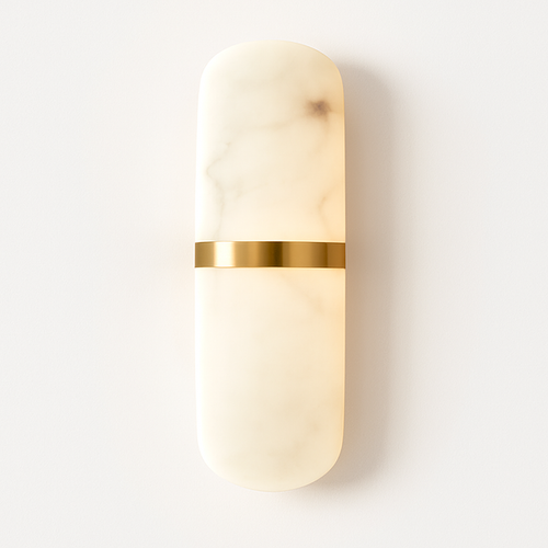 applique murale Led 18W Imitation marbre Semi-cylindre