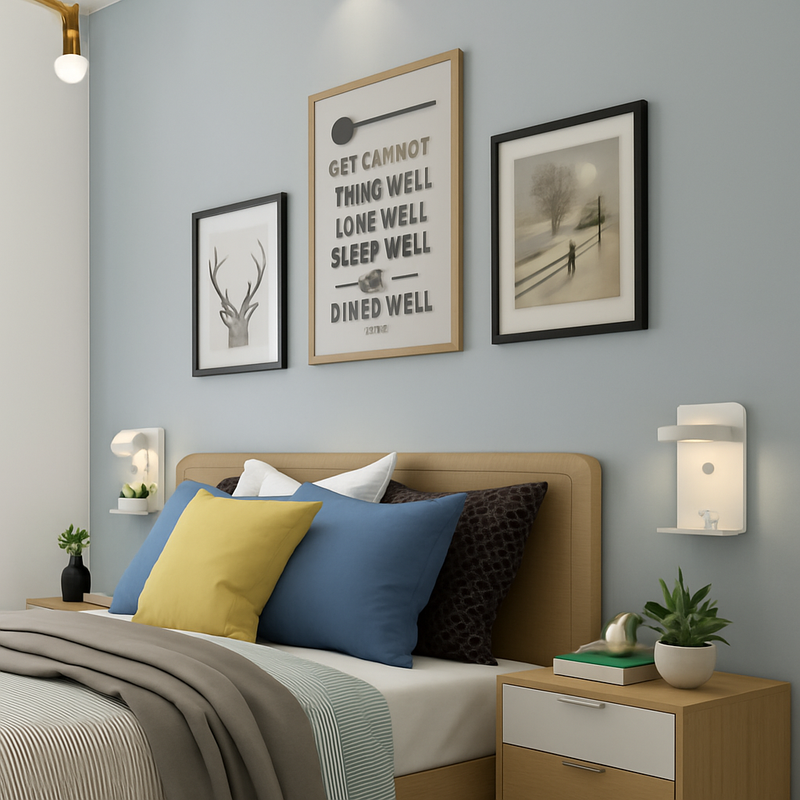 applique murale led avec chargeur usb et interrupteur décoratif