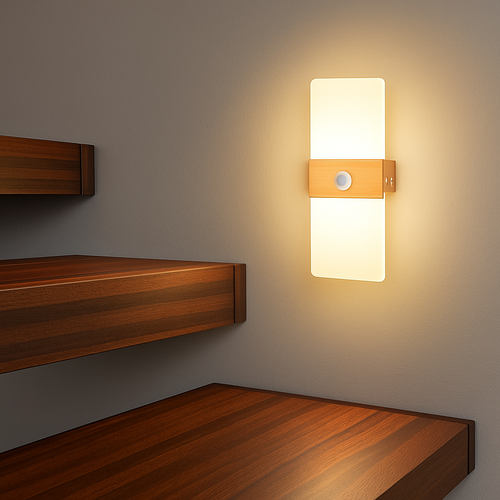 applique murale led avec détecteur de mouvement pour éclairage intérieur - vue 3 sur 12